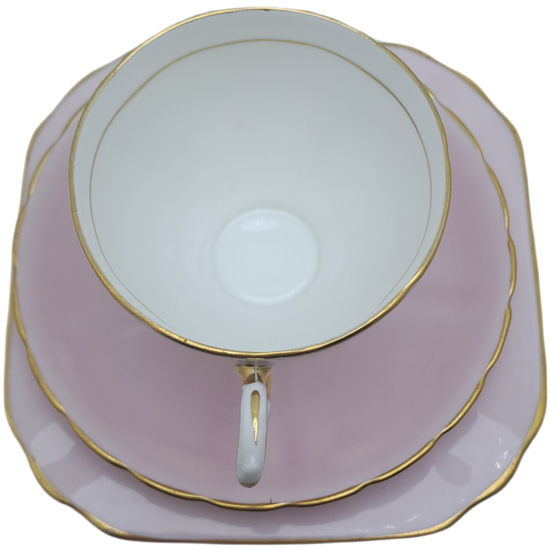 Vintage Royal TUSCAN Pastel Pink Trio Fine English Bone China Pattern C9013