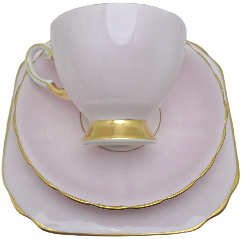 Vintage Royal TUSCAN Pastel Pink Trio Fine English Bone China Pattern C9013