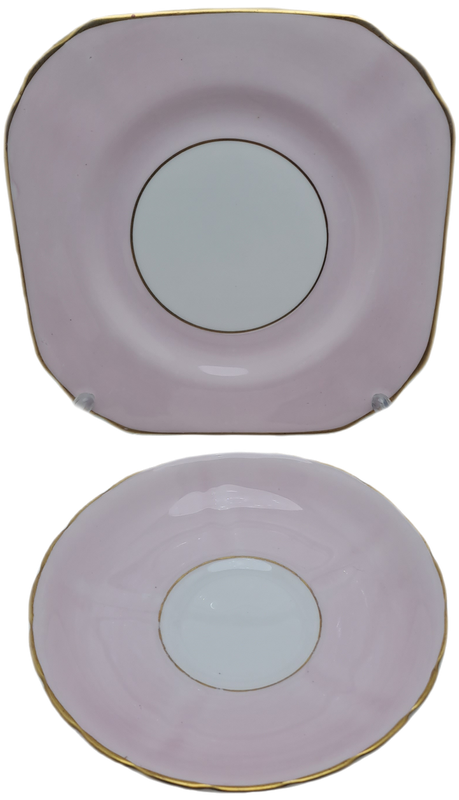 Vintage Royal TUSCAN Pastel Pink Trio Fine English Bone China Pattern C9013