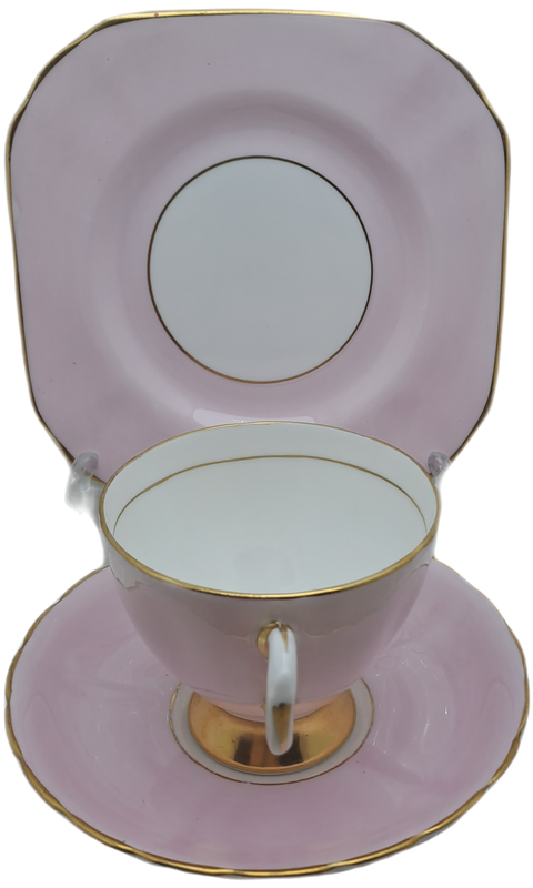 Vintage Royal TUSCAN Pastel Pink Trio Fine English Bone China Pattern C9013