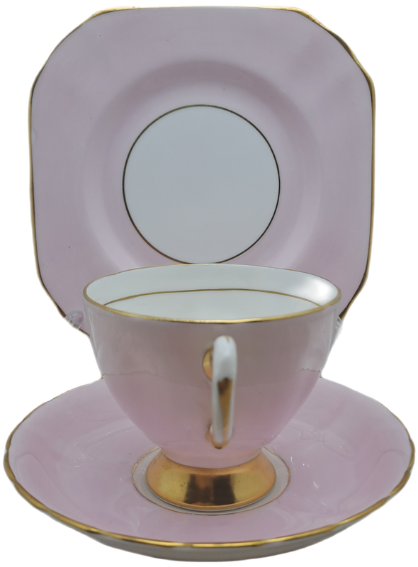 Vintage Royal TUSCAN Pastel Pink Trio Fine English Bone China Pattern C9013