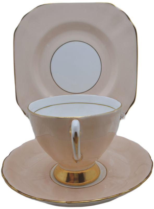 Vintage Royal TUSCAN Peach Trio Fine English Bone China Pattern C9157 (2 Available)