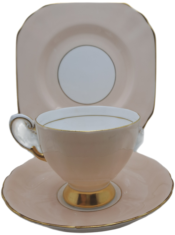 Vintage Royal TUSCAN Peach Trio Fine English Bone China Pattern C9157 (2 Available)