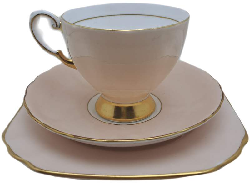 Vintage Royal TUSCAN Peach Trio Fine English Bone China Pattern C9157 (2 Available)