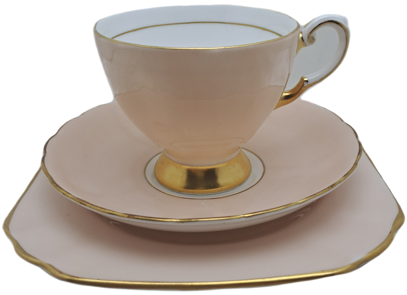 Vintage Royal TUSCAN Peach Trio Fine English Bone China Pattern C9157 (2 Available)
