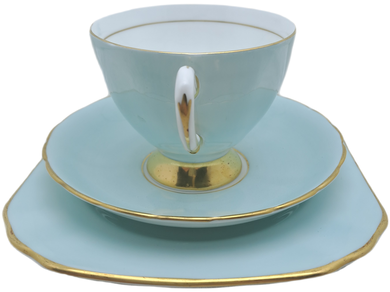 Vintage Royal TUSCAN Blue Color Trio Fine English Bone China Pattern C9151 (2 Available)