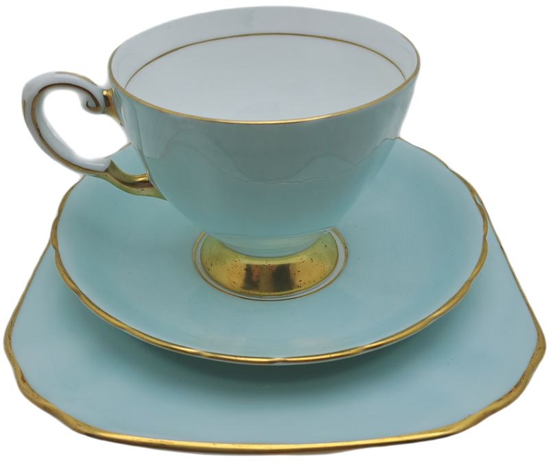 Vintage Royal TUSCAN Blue Color Trio Fine English Bone China Pattern C9151 (2 Available)