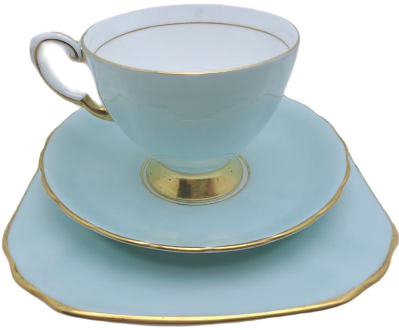Vintage Royal TUSCAN Blue Color Trio Fine English Bone China Pattern C9151 (2 Available)