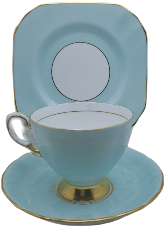 Vintage Royal TUSCAN Blue Color Trio Fine English Bone China Pattern C9151 (2 Available)