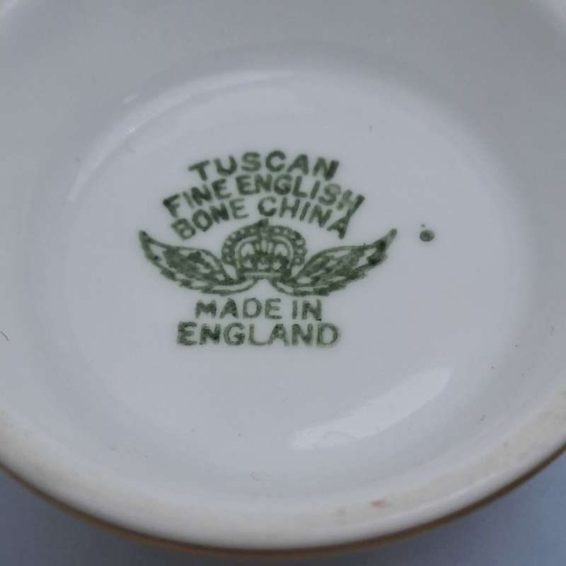 Vintage Royal TUSCAN Pale Blue Duo Fine English Bone China Pattern C9012