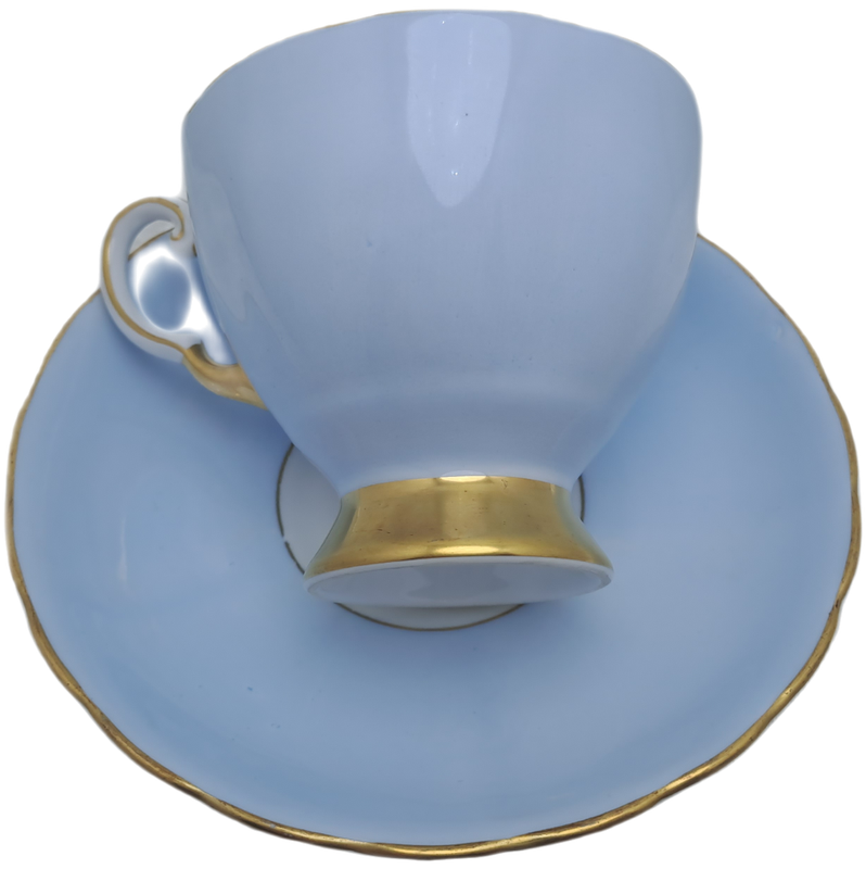 Vintage Royal TUSCAN Pale Blue Duo Fine English Bone China Pattern C9012
