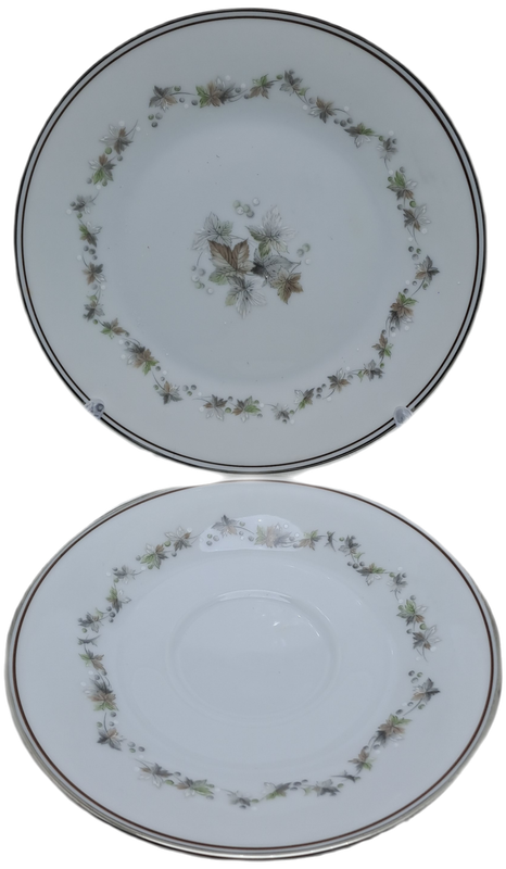 Vintage 1966-73 Noritake WOODLEY 6783 Trio- Japan (6 Available)