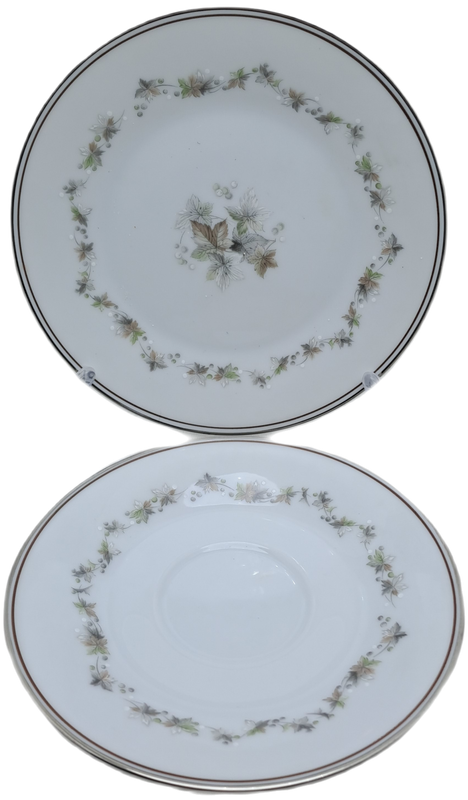 Vintage 1966-73 Noritake WOODLEY 6783 Trio- Japan (6 Available)