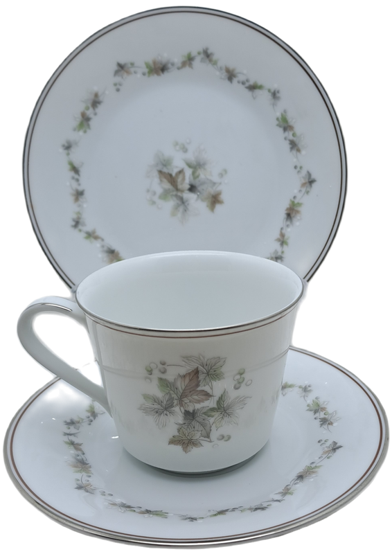 Vintage 1966-73 Noritake WOODLEY 6783 Trio- Japan (6 Available)