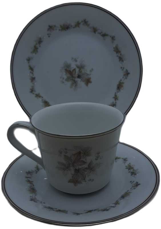 Vintage 1966-73 Noritake WOODLEY 6783 Trio- Japan (6 Available)