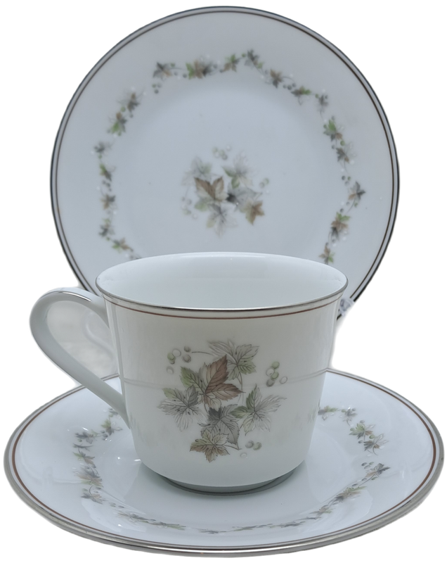 Vintage 1966-73 Noritake WOODLEY 6783 Trio- Japan (6 Available)