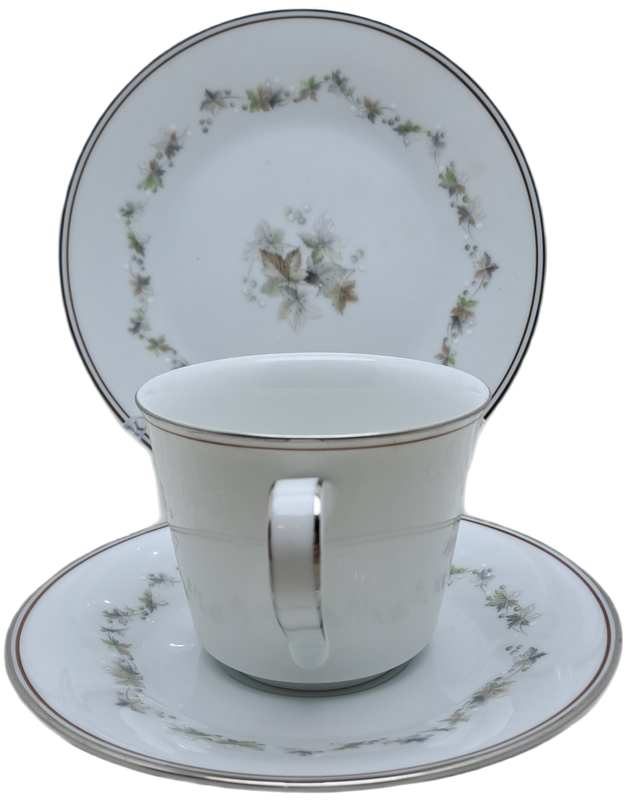 Vintage 1966-73 Noritake WOODLEY 6783 Trio- Japan (6 Available)