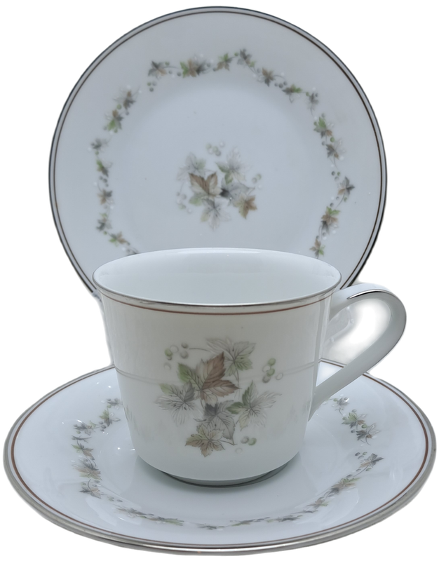 Vintage 1966-73 Noritake WOODLEY 6783 Trio- Japan (6 Available)