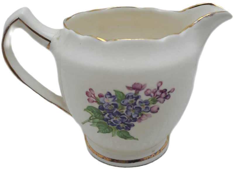Vintage 1950`s OLD FOLEY CHINARITA 5512 Creamer-James Kent Ltd