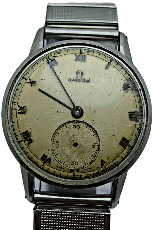 Vintage 1930`s Omega Windup watch -WORKING but needs Restoration 15 Jewels