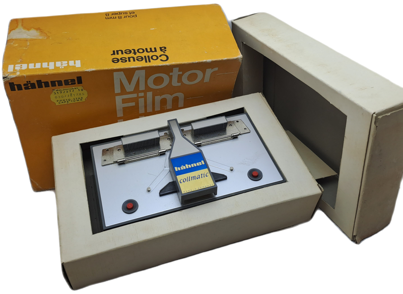 A Vintage Hahnel Collmatic German Made Motor Super 8 Film Splicer-Boxed