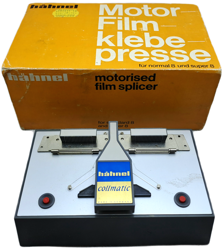 A Vintage Hahnel Collmatic German Made Motor Super 8 Film Splicer-Boxed
