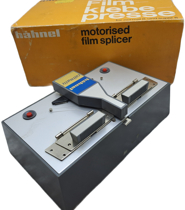 A Vintage Hahnel Collmatic German Made Motor Super 8 Film Splicer-Boxed