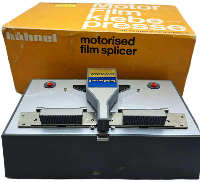 A Vintage Hahnel Collmatic German Made Motor Super 8 Film Splicer-Boxed