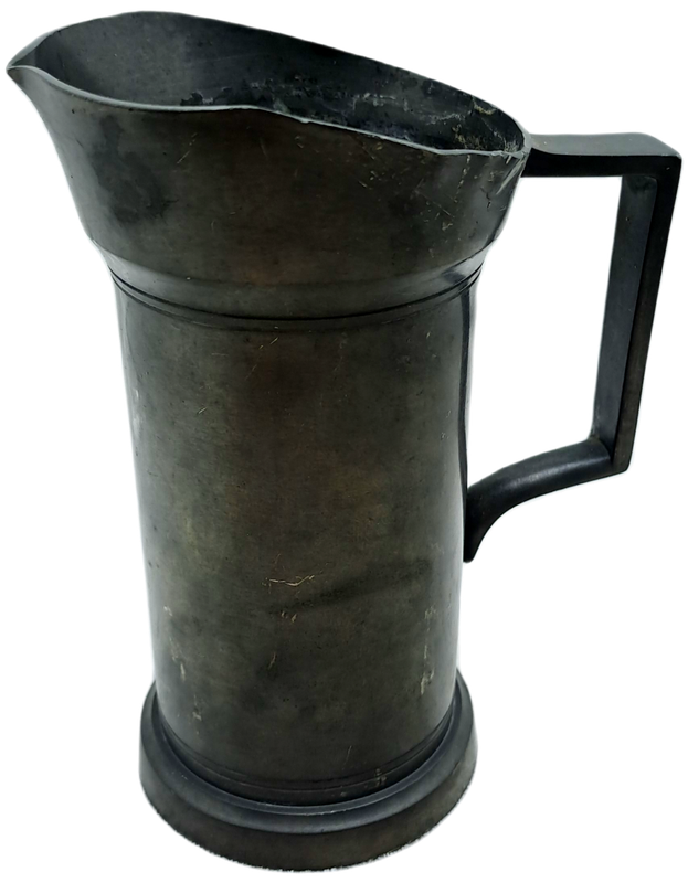 Antigue Pewter Jug KDM Royal Holland Daalderop hand Made 229g 155X115X95mm X 140mm