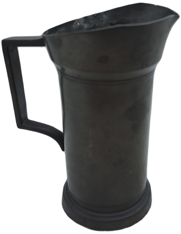Antigue Pewter Jug KDM Royal Holland Daalderop hand Made 229g 155X115X95mm X 140mm