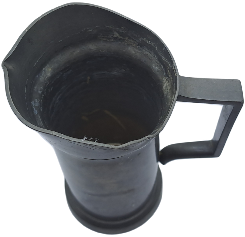 Antigue Pewter Jug KDM Royal Holland Daalderop hand Made 229g 155X115X95mm X 140mm