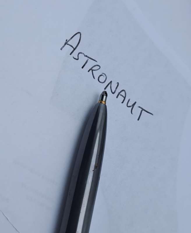 Vintage Mini Eversharp Astronaut Ball pen -Boxed -Ink is good