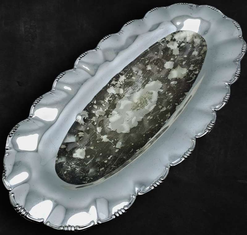 Vintage Silver plated  Tray 3cm high x 29,5cm x 15cm