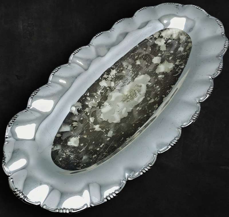 Vintage Silver plated  Tray 3cm high x 29,5cm x 15cm