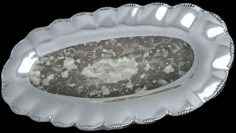 Vintage Silver plated  Tray 3cm high x 29,5cm x 15cm