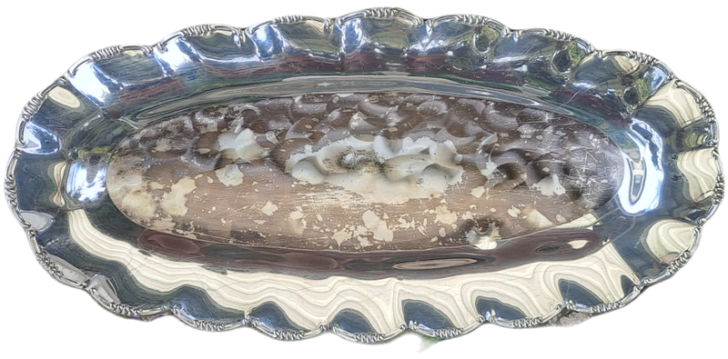 Vintage Silver plated  Tray 3cm high x 29,5cm x 15cm
