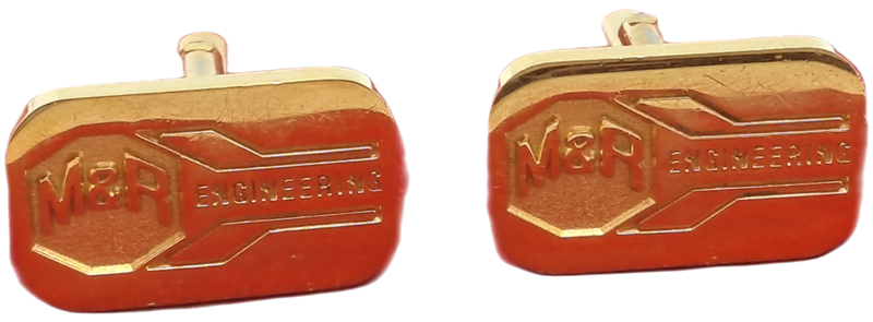 A Pair of Vintage M&R ENGINEERING Cufflinks - No Box