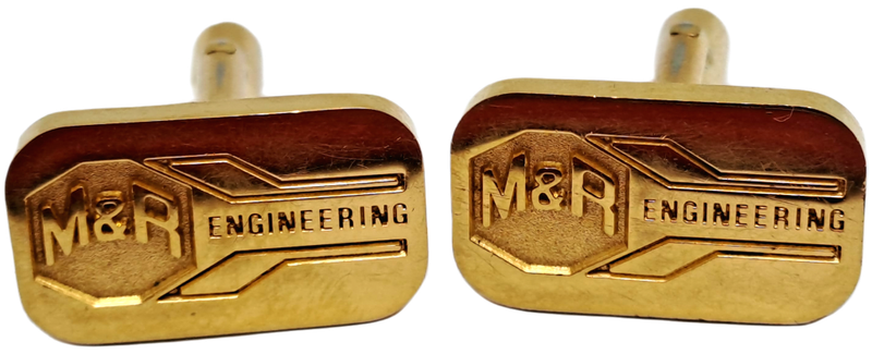 A Pair of Vintage M&R ENGINEERING Cufflinks - No Box
