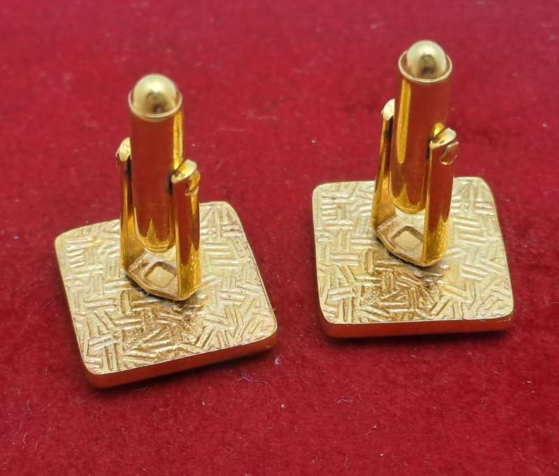 A Pair of Vintage Andrews Radio Alarms - Cufflinks - No Box