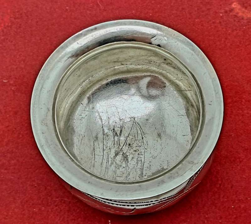 Hallmarked Antique 1904-1908 Kiev Imperial 84 Russian SILVER Salt Cellar