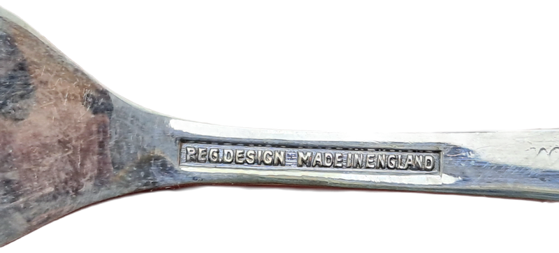 Vintage Reg.Design Priestley & Moore Sheffield England EPNS A1 Kiddies Cutlery Fork and spoon -boxed