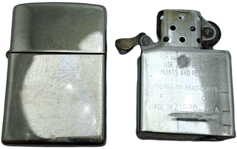 Vintage Pre-Owned Zippo Lighter 05 Bradford .P.A Made in U.S.A- Good Spark -need service