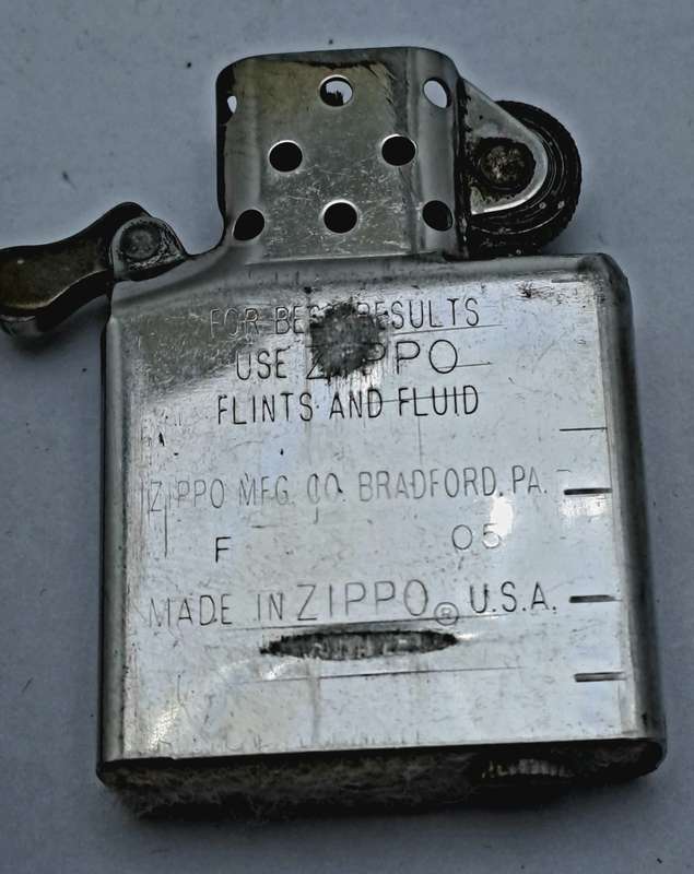 Vintage Pre-Owned Zippo Lighter 05 Bradford .P.A Made in U.S.A- Good Spark -need service