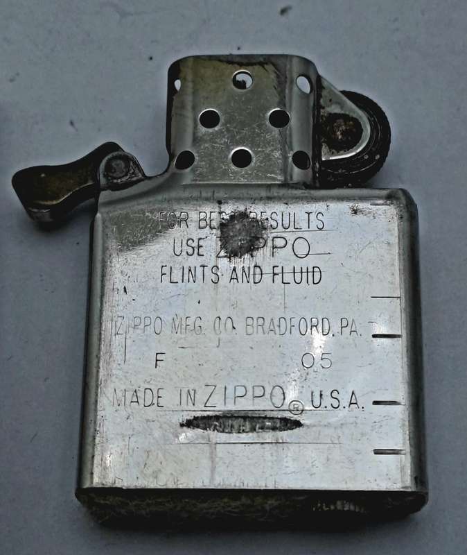 Vintage Pre-Owned Zippo Lighter 05 Bradford .P.A Made in U.S.A- Good Spark -need service