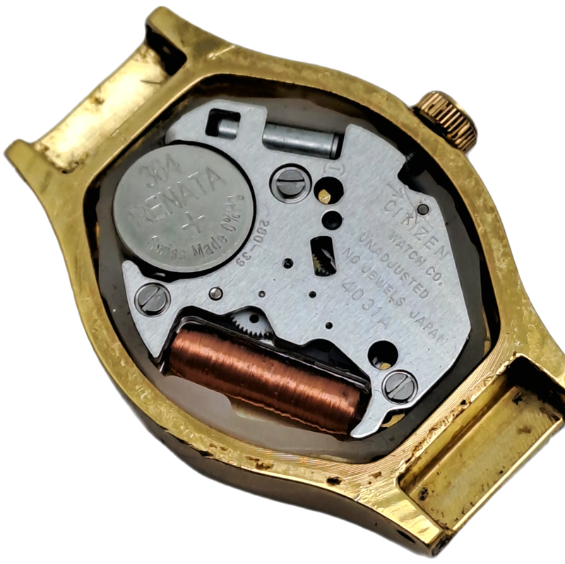 Vintage Ladies Citizen Quartz watch 4031 -491316 (NOT WORKING) Original strap