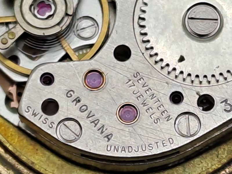 Two Vintage SWISS  Grovana Ladies Gold Plated Mechanical Watches each with 17 Jewels -NOT WORKING