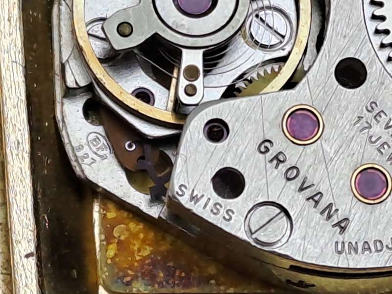 Two Vintage SWISS  Grovana Ladies Gold Plated Mechanical Watches each with 17 Jewels -NOT WORKING