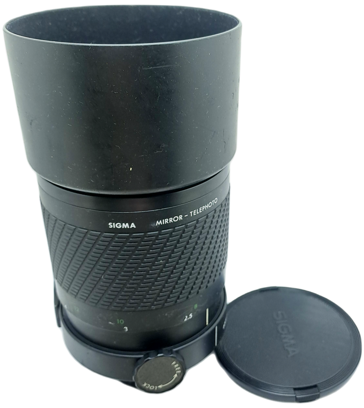 Pre-Owned Sigma 600mm 1:8 Mirror Telephoto Multi-Coated Lens for Pentax KF2 Mount. 1 drop in filter