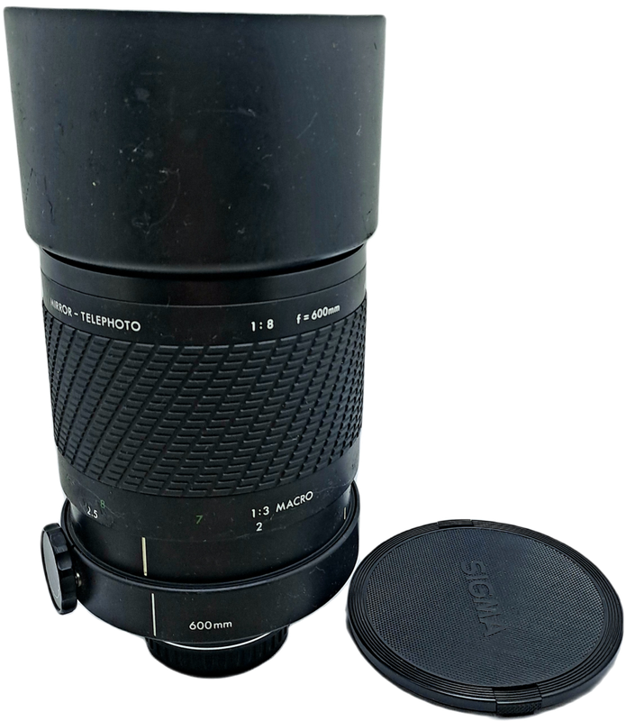 Pre-Owned Sigma 600mm 1:8 Mirror Telephoto Multi-Coated Lens for Pentax KF2 Mount. 1 drop in filter