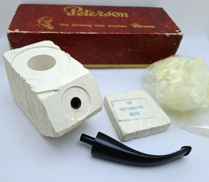 Vintage 1960`s THE KARVIT YOURSELF PIPE kit Genuine Block Meershaum By Peterson Ireland-Uncarved
